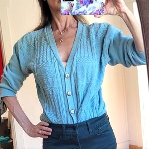 L.L. Bean Light Blue Cardigan Sz. S